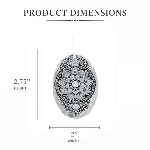 Wendell August Forge April Birthstone Ornament – Handcrafted Mandala Crystal Decoration - YinzerShop
