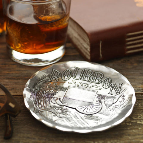 Wendell August Forge Bourbon Coaster | Unique Bourbon Gifts & Absorbent Drink Mats for Barware - YinzerShop