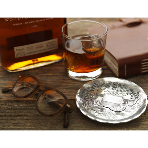 Wendell August Forge Bourbon Coaster | Unique Bourbon Gifts & Absorbent Drink Mats for Barware - YinzerShop