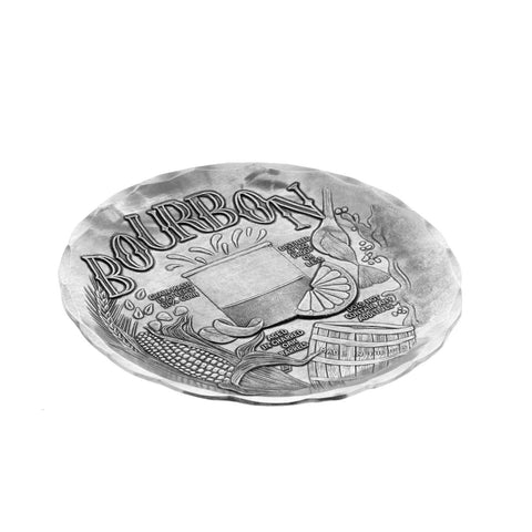Wendell August Forge Bourbon Coaster | Unique Bourbon Gifts & Absorbent Drink Mats for Barware - YinzerShop