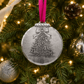 Wendell August Forge Christmas Tree Ornament – Joyful Holiday Ornament With Colorful Bows - YinzerShop