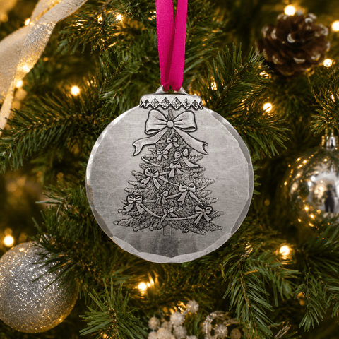 Wendell August Forge Christmas Tree Ornament – Joyful Holiday Ornament With Colorful Bows - YinzerShop