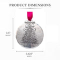 Wendell August Forge Christmas Tree Ornament – Joyful Holiday Ornament With Colorful Bows - YinzerShop