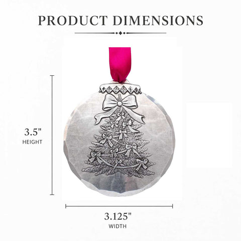 Wendell August Forge Christmas Tree Ornament – Joyful Holiday Ornament With Colorful Bows - YinzerShop