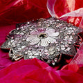 Wendell August Forge Dogwood Ornament - Handcrafted Aluminum Flower With Austrian Crystal Ornament - YinzerShop
