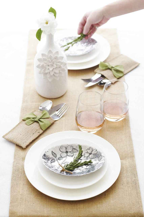 Wendell August Forge Dogwood Oval Dish - 7 Inch Small Decorative Serving Plate - YinzerShop
