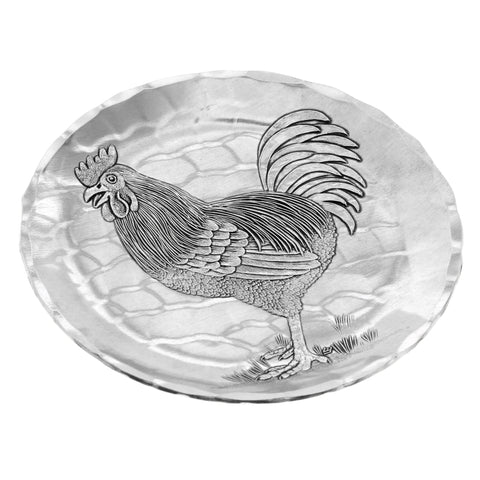 Wendell August Forge Farmhouse Rooster Coaster - Rustic Wooden Drink Mat - YinzerShop