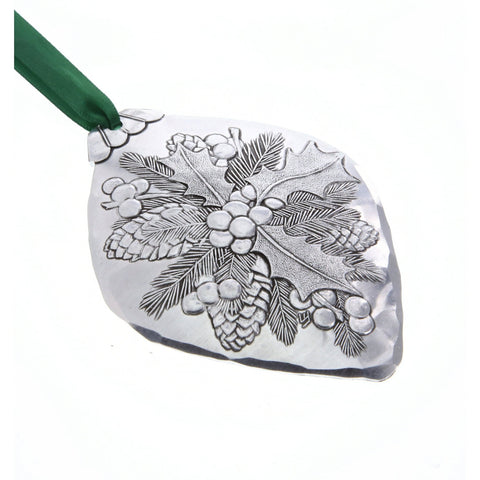 Wendell August Forge Holly Bulb Ornament – Hand Hammered Aluminum Christmas Tree Decoration - YinzerShop