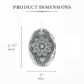 Wendell August Forge June Birthstone Ornament - Handcrafted Mandala Crystal Gift - YinzerShop