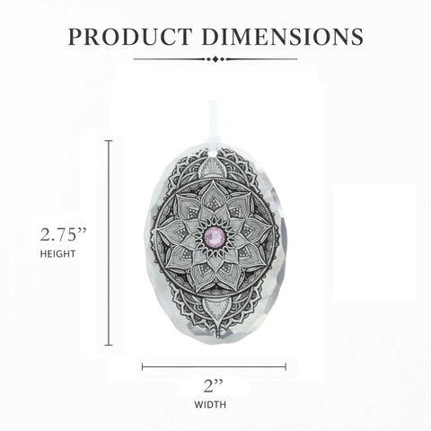 Wendell August Forge June Birthstone Ornament - Handcrafted Mandala Crystal Gift - YinzerShop