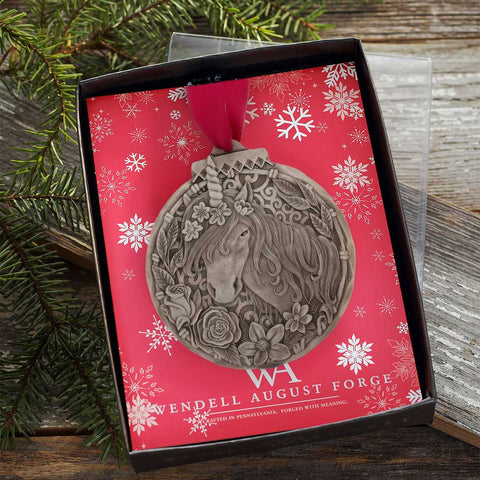 Wendell August Forge Magical Unicorn Ornament – Handcrafted Personalized Gift - YinzerShop