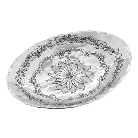 Wendell August Forge Medium Oval Dish – Holiday Serving Dish & Christmas Charcuterie Tray Tray - YinzerShop