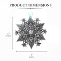 Wendell August Forge Poinsettia Christmas Ornament – Artisan Crafted Austrian Crystal Holiday Decor - YinzerShop