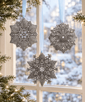 Wendell August Forge Poinsettia Christmas Ornament – Artisan Crafted Austrian Crystal Holiday Decor - YinzerShop