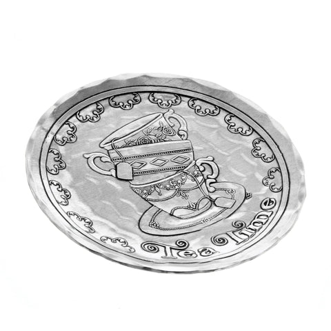 Wendell August Forge Tea Time Coaster – Handcrafted Drink Coaster for Coffee Table - YinzerShop
