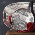 Wendell August Forge Winter Cardinal Plate - Handcrafted Decorative Round Plate, Holiday Centerpiece Decorative Serving Dish - YinzerShop