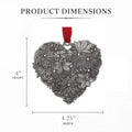 Wendell August Forge Winter Floral Ornament | Festive Botanical Christmas Tree Ornament - YinzerShop
