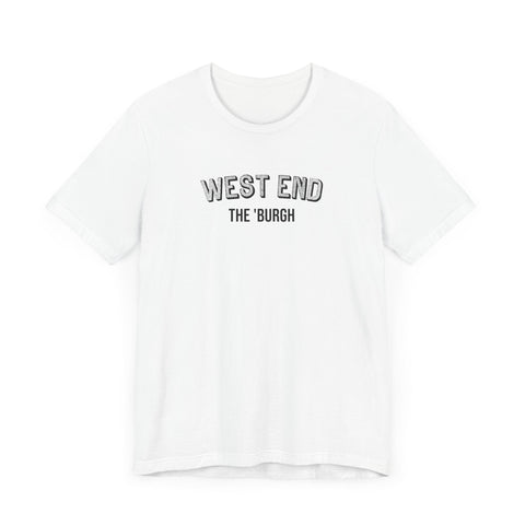 West End - The Burgh Neighborhood Series - Unisex Jersey Short Sleeve Tee T-Shirt - YinzerShop