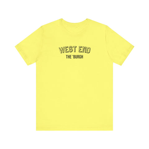 West End - The Burgh Neighborhood Series - Unisex Jersey Short Sleeve Tee T-Shirt - YinzerShop