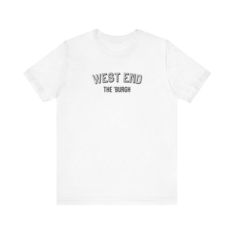 West End - The Burgh Neighborhood Series - Unisex Jersey Short Sleeve Tee T-Shirt - YinzerShop