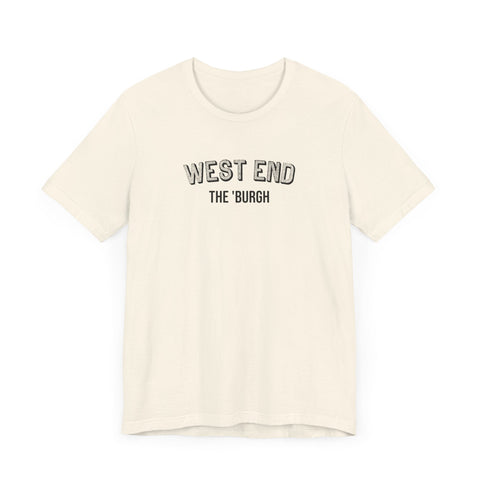West End - The Burgh Neighborhood Series - Unisex Jersey Short Sleeve Tee T-Shirt - YinzerShop