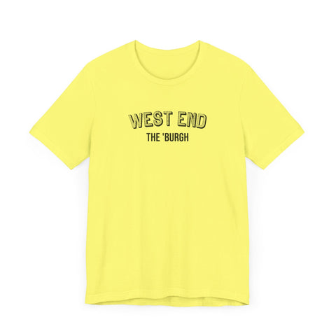West End - The Burgh Neighborhood Series - Unisex Jersey Short Sleeve Tee T-Shirt - YinzerShop