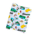 West Virginia Baby Giftset: Baby Swaddle Blanket and Burp/Bib Combo Swaddle Blanket - YinzerShop