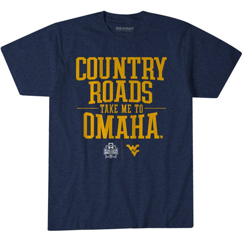 West Virginia Baseball: Country Roads Take Me To Omaha West Virginia Mountaineers-College Baseball - YinzerShop
