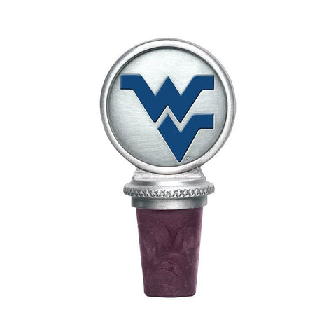 West Virginia Bottle Stopper – Solid Pewter Cork, Synthetic Cork Stopper & College Logo Bottle Stopper - YinzerShop
