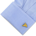West Virginia Cufflinks – Licensed NCAA Team Logo Silver Tone College Accessories Cufflinks - YinzerShop