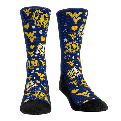 West Virginia Mountaineers - 1 Mom Socks - YinzerShop