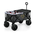 West Virginia Mountaineers All Terrain Utility Wagon – Folding Portable Garden Wagon with Cooler & Telescoping Handle Licensed - YinzerShop