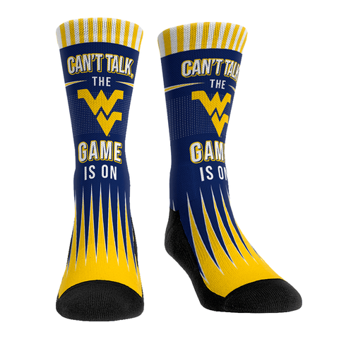 West Virginia Mountaineers - Can't Talk Socks - YinzerShop