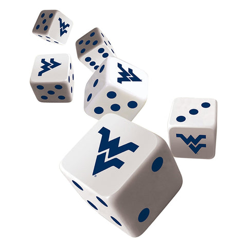 West Virginia Mountaineers Dice Set - Official NCAA Licensed Team Spirit Dice Accessories Dice & Cards Sets - YinzerShop