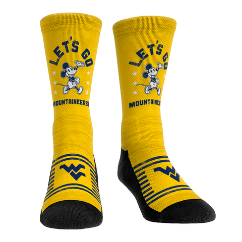 West Virginia Mountaineers - Disney - Let's Go! Socks - YinzerShop