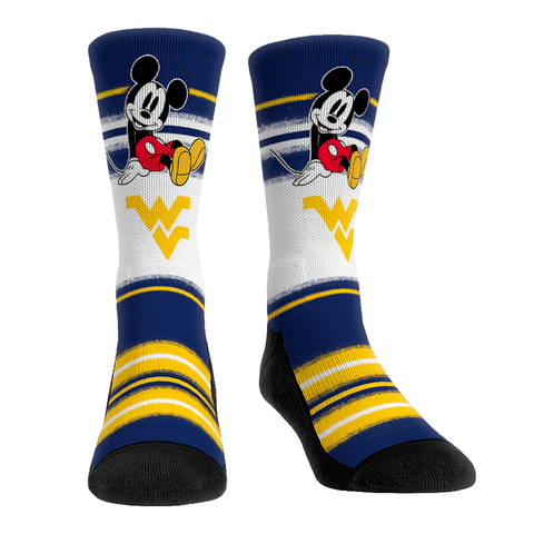West Virginia Mountaineers - Disney - Sit Stripe Socks - YinzerShop