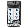 West Virginia Mountaineers Dominoes - Licensed Sports Fan Domino Set with Tin Box Storage Classic Games - YinzerShop