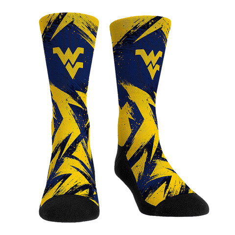 West Virginia Mountaineers - Game Paint Socks - YinzerShop