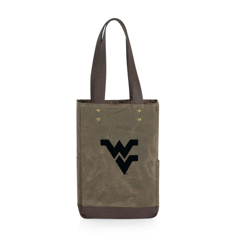 West Virginia Mountaineers Insulated Wine Cooler Bag – 2 Bottle Wine Tote with Padded Divider Licensed - YinzerShop