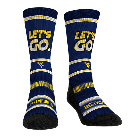 West Virginia Mountaineers - Let's Go Socks - YinzerShop