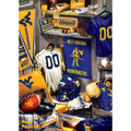 West Virginia Mountaineers - Locker Room 500 Piece Jigsaw Puzzle 500 Piece - YinzerShop