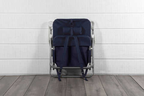 West Virginia Mountaineers - Monaco Reclining Beach Backpack Chair Chair - YinzerShop