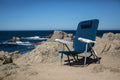 West Virginia Mountaineers - Monaco Reclining Beach Backpack Chair Chair - YinzerShop