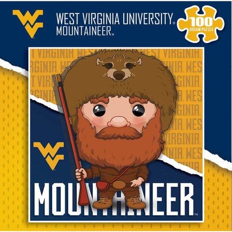 West Virginia Mountaineers - NCAA Mascot 100 Piece Jigsaw Puzzle 100 Piece - YinzerShop