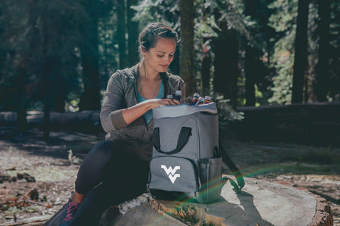 West Virginia Mountaineers - On The Go Roll-Top Backpack Cooler Licensed - YinzerShop
