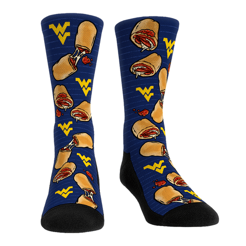 West Virginia Mountaineers - Pepperoni Rolls Socks - YinzerShop