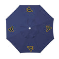 West Virginia Mountaineers Portable Beach Umbrella - 5.5 Ft UPF 50 Sun Protection Canopy Licensed - YinzerShop