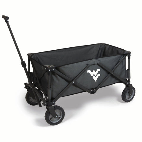 West Virginia Mountaineers Portable Utility Wagon | Heavy Duty Utility Cart for All Terrain Use Licensed - YinzerShop