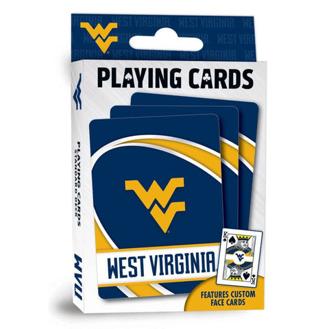 West Virginia Playing Cards - Official NCAA Team Card Deck With Custom Face Cards Dice & Cards Sets - YinzerShop
