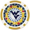 West Virginia Poker Chips - Officially Licensed 20 Piece Casino-Style Set Poker Chips & Sets - YinzerShop